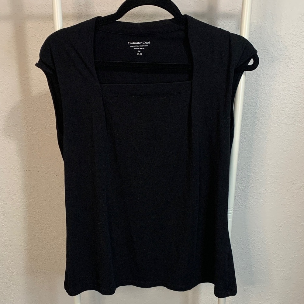 Coldwater Creek Elegant Black Tank‎ Top